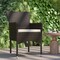Flash Furniture Espresso Wicker Patio Chairs & Cream Cushions, PK 2 2-TW-3WBE074-BR-GG - alternate 7